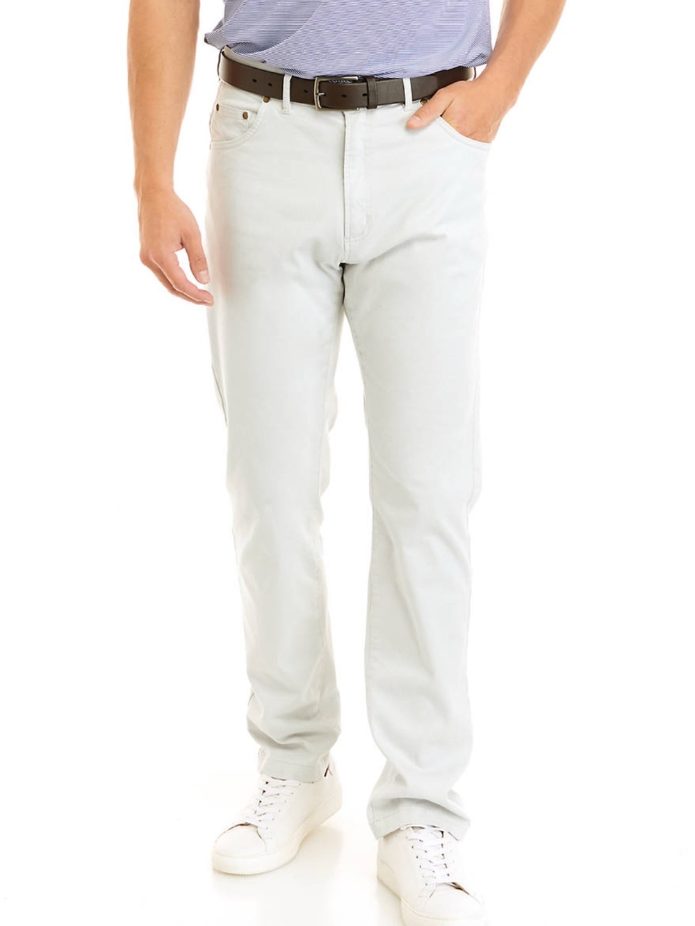 Southern Proper White Straight Jeans